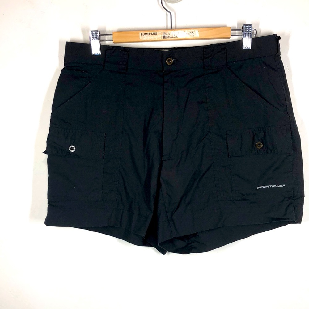 Vintage SportiF black made in Hong Kong shorts size 36